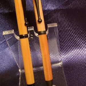 Cherry Wood and Black Pen